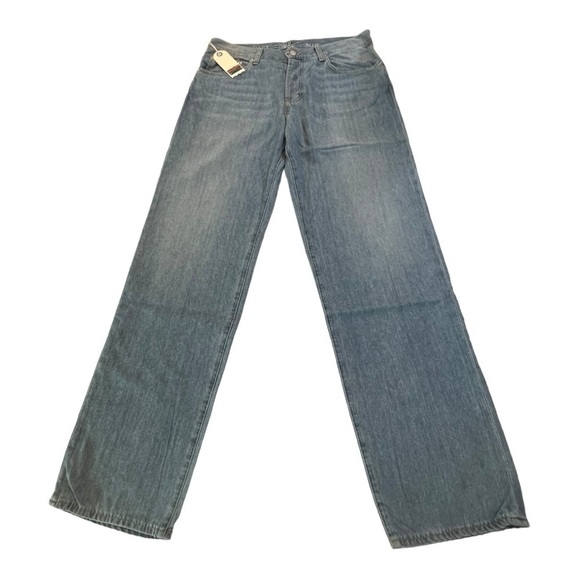 Daily Blue MOOD in Echo Wash Rigid Relaxed Straight Leg Denim Jean AG NEW $313 - Picture 9 of 16